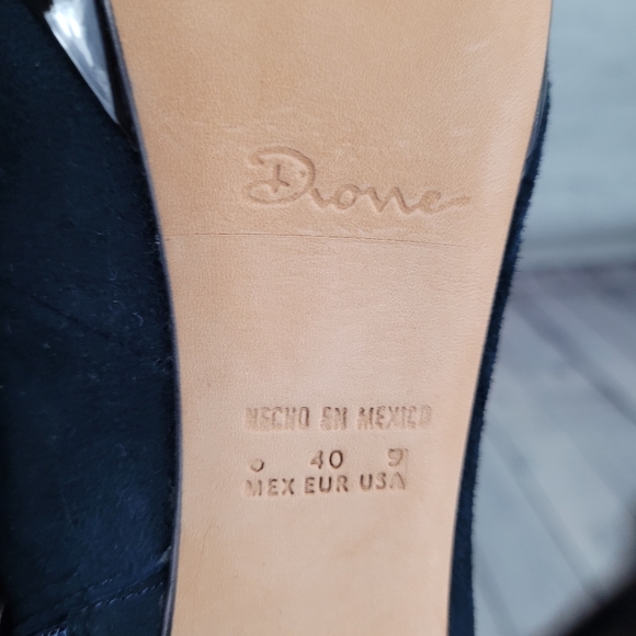 DIONE | side zip suede heeled shoes - Picture 8 of 9